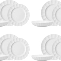 Fortessa - Blyss 12 Pc White Dinnerware Set - 12PPS-FBC-BL