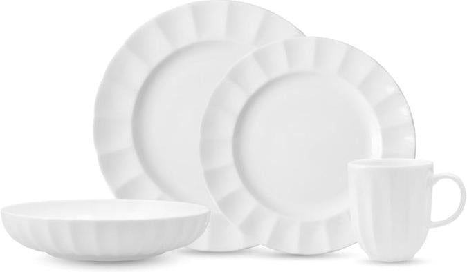 Fortessa - Blyss 16 Pc White Dinnerware Set - 16PPS-FBC-BL