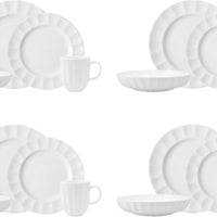 Fortessa - Blyss 16 Pc White Dinnerware Set - 16PPS-FBC-BL