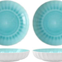 Fortessa - Blyss 8.6" 24 Oz Turquoise Bowl, Pack of 4 - FBC-BL-TQ-810