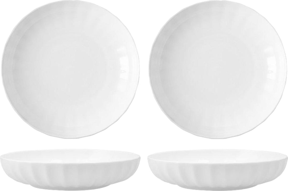 Fortessa - Blyss 8.6" 24 Oz White Bowl, Pack of 4 - FBC-BL-810