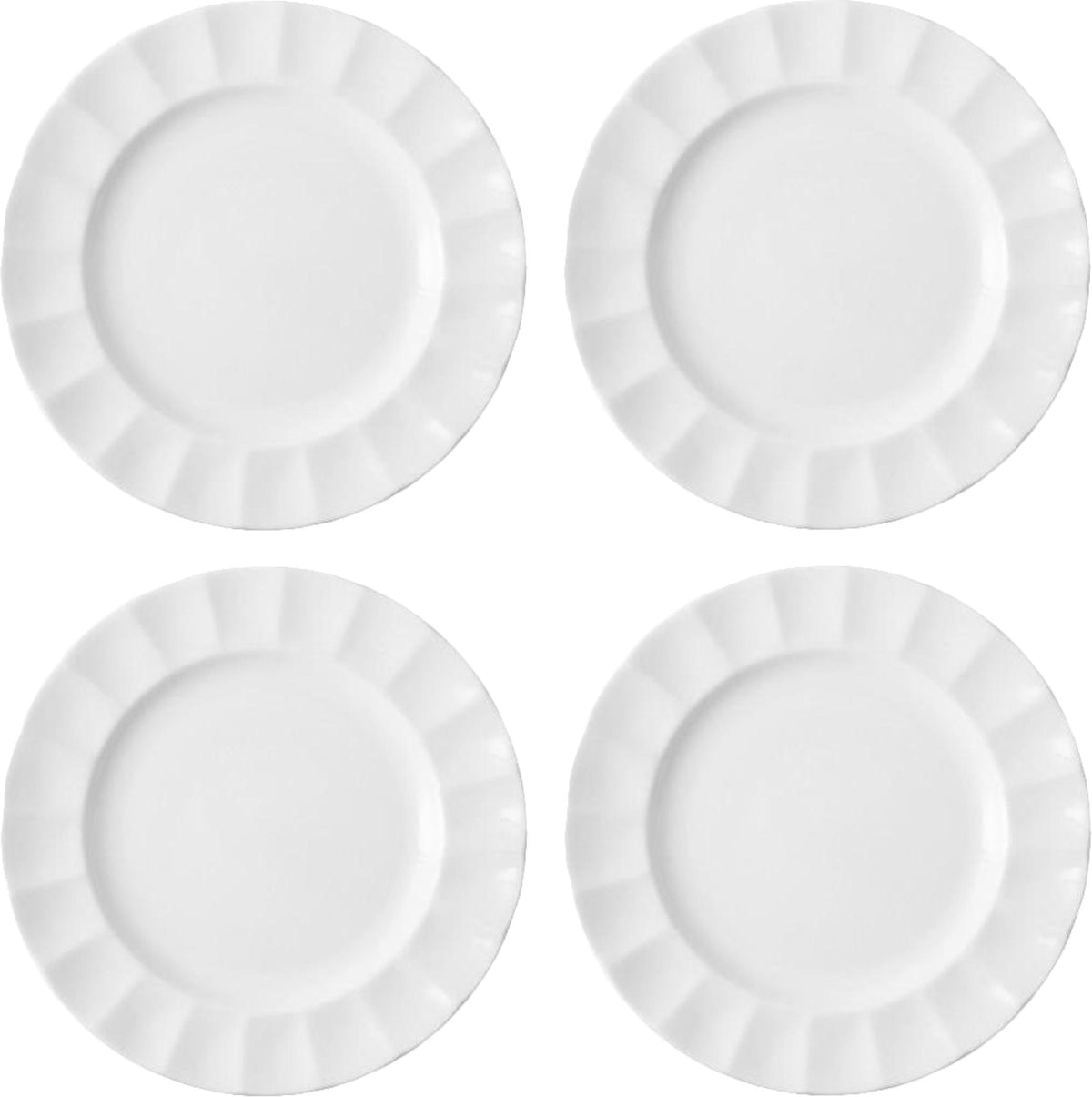 Fortessa - Blyss 9" White Salad Plate, Pack of 4 - FBC-BL-202