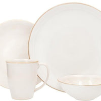 Fortessa - Bordo Stoneware 16 Pc Ivory Dinnerware Set - 16PPS.BORDO.IV