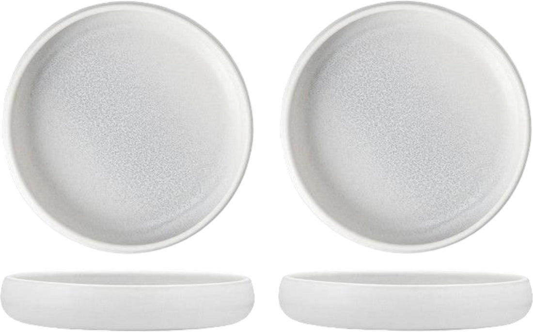 Fortessa - CT Collection Iceland Thermal 6" x 1" White Small High Sided Plate, Pack of 4 - CT.ICE.TW.107