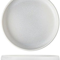 Fortessa - CT Collection Iceland Thermal 8.5" x 1.5" White Medium High Sided Plate, Pack of 4 - CT.ICE.TW.105