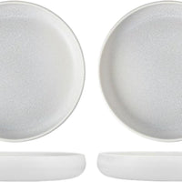 Fortessa - CT Collection Iceland Thermal 8.5" x 1.5" White Medium High Sided Plate, Pack of 4 - CT.ICE.TW.105