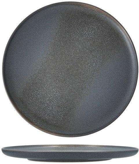Fortessa - CT Collection Iceland Volcanic 10.75" x 1.75" Gray Coupe Dinner Plate, Pack of 4 - CT.ICE.VG.803