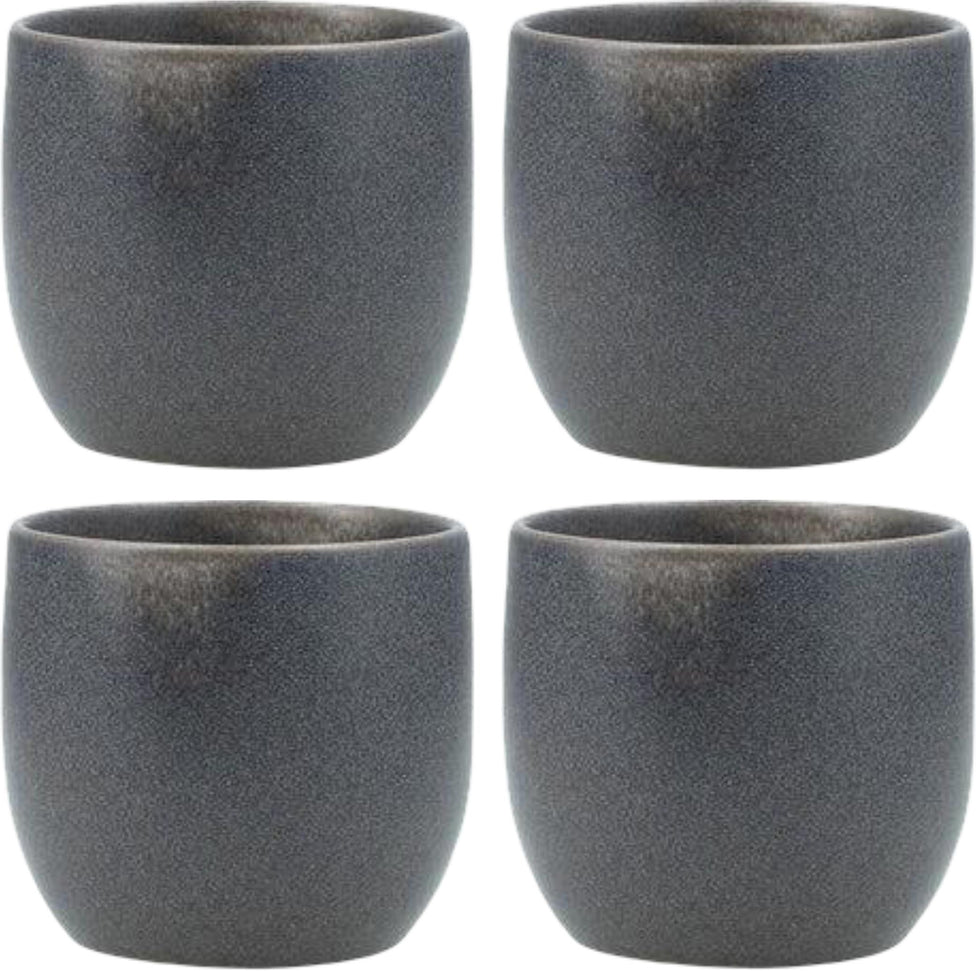 Fortessa - CT Collection Iceland Volcanic 3" Gray Cup, Pack of 4 - CT.ICE.VG.456