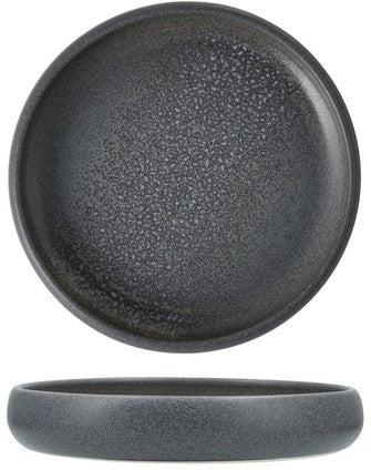 Fortessa - CT Collection Iceland Volcanic 6" x 1" Gray Small High Sided Plate, Pack of 4 - CT.ICE.VG.107