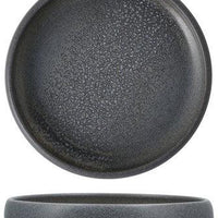 Fortessa - CT Collection Iceland Volcanic 6" x 1" Gray Small High Sided Plate, Pack of 4 - CT.ICE.VG.107