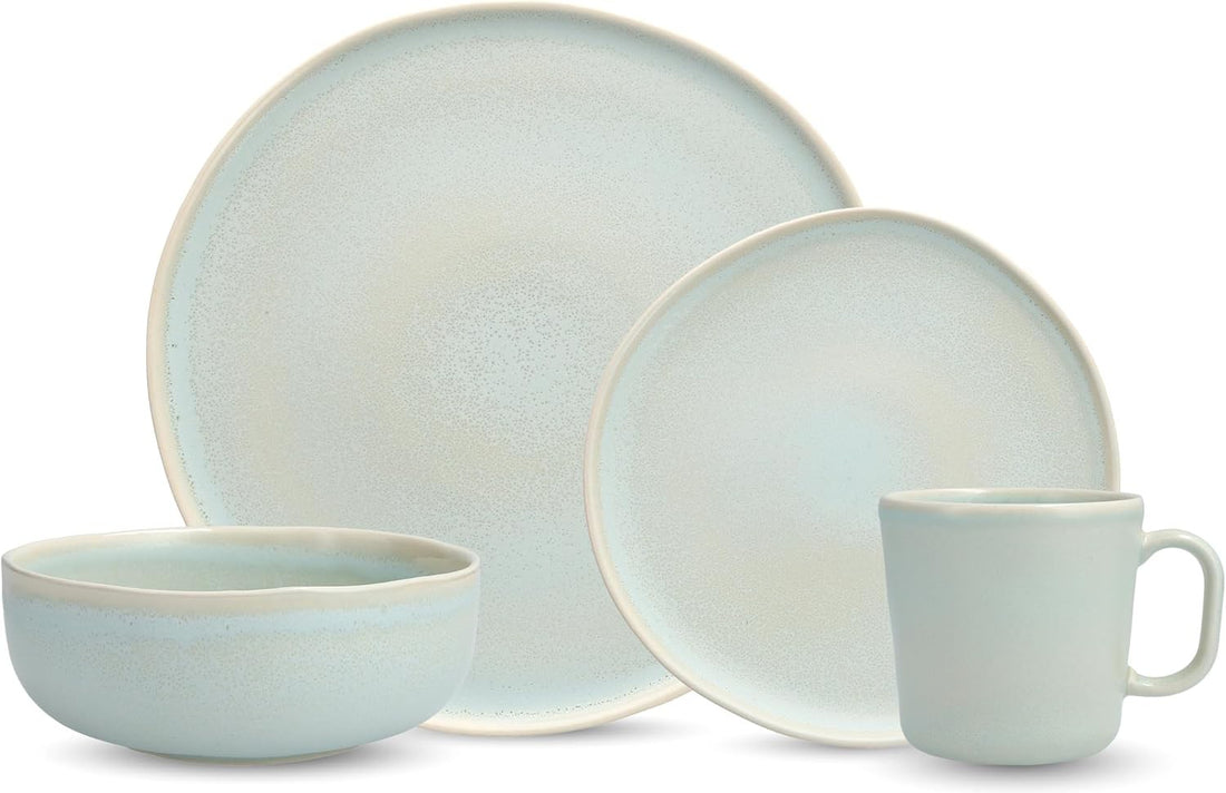 Fortessa - Cloud Terre Stoneware 16 Pc Cypress Dinnerware, Pack (Collection No 3) - 16PPS.CT.3.CYPRESS