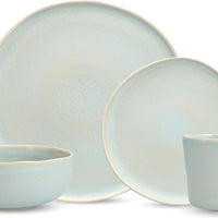 Fortessa - Cloud Terre Stoneware 16 Pc Cypress Dinnerware, Pack (Collection No 3) - 16PPS.CT.3.CYPRESS