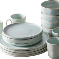 Fortessa - Cloud Terre Stoneware 16 Pc Cypress Dinnerware, Pack (Collection No 3) - 16PPS.CT.3.CYPRESS