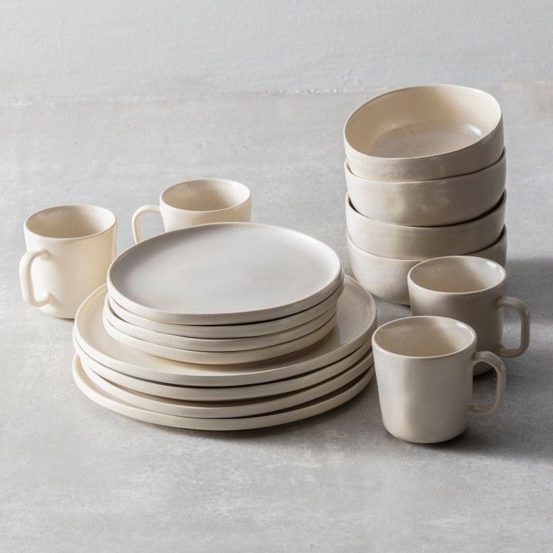 Fortessa - Cloud Terre Stoneware 16 Pc Sand Dinnerware, Pack (Collection No 3) - 16PPS.CT.3.SAND