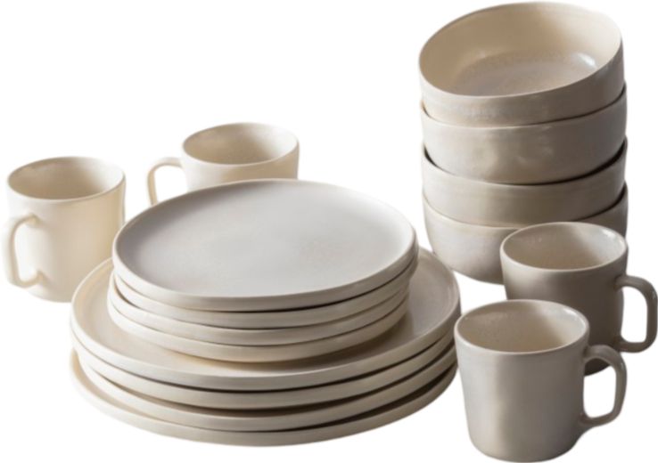 Fortessa - Cloud Terre Stoneware 16 Pc Sand Dinnerware, Pack (Collection No 3) - 16PPS.CT.3.SAND