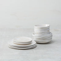 Fortessa - Cloud Terre Stoneware 16 Pc White Dinnerware, Pack (Collection No 2) - 16PPS.CT.2.WH