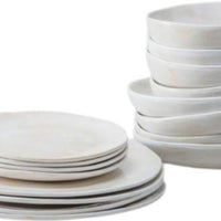 Fortessa - Cloud Terre Stoneware 16 Pc White Dinnerware, Pack (Collection No 2) - 16PPS.CT.2.WH