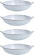 Fortessa - Complements 27 Oz Stone Lathe Handle Bowl, Pack of 4 - 8300.COMP.ST.07