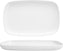 Fortessa - Cooper 14 x 9” Outdoor White Rectangular Platter, Pack of 4 - MD.MC.04