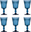 Fortessa - Debutante 10 Oz Blue Goblet Glass, Pack of 6 - RRPG.DEBUBL.03