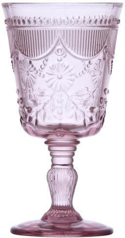 Fortessa - Debutante 10 Oz Pink Goblet Glass, Pack of 6 - RRPG.DEBUPK.03