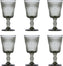 Fortessa - Debutante 10 Oz Smoke Gray Goblet Glass, Pack of 6 - RRPG.DEBUSM.03