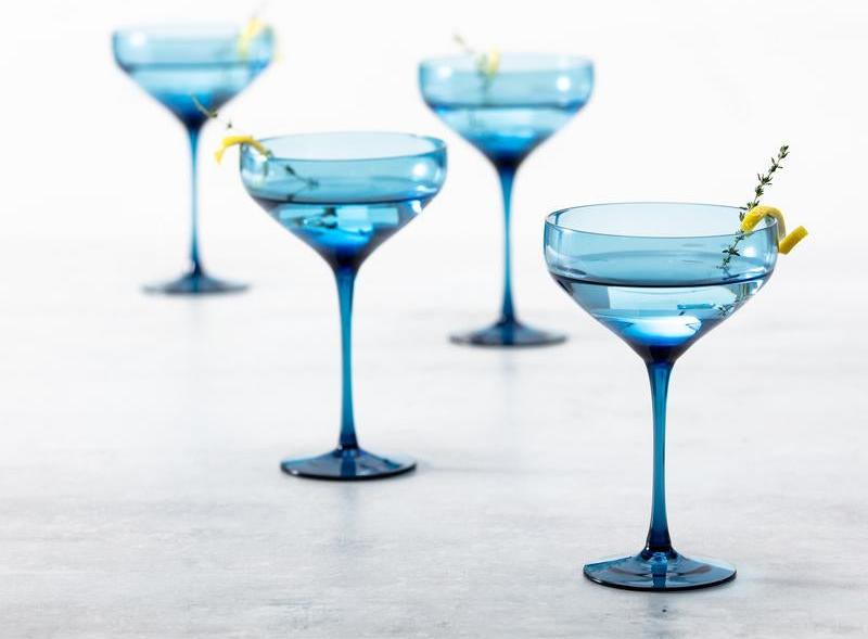 Fortessa - Gala 10.5 Oz Cornflower Coupe Cocktail Glass, Pack of 4 - GALA.BL.4.02