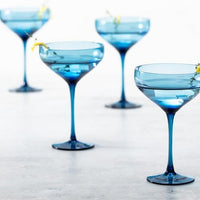 Fortessa - Gala 10.5 Oz Cornflower Coupe Cocktail Glass, Pack of 4 - GALA.BL.4.02