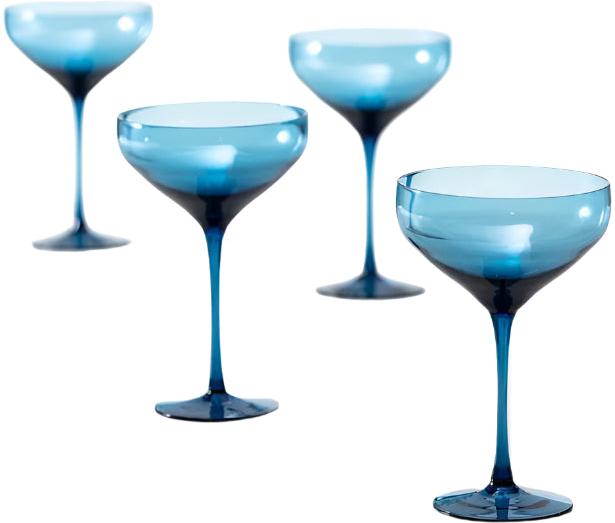 Fortessa - Gala 10.5 Oz Cornflower Coupe Cocktail Glass, Pack of 4 - GALA.BL.4.02