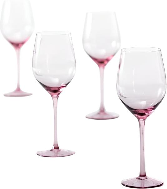 Fortessa - Gala 14.2 Oz Pink Universal Wine Glass, Pack of 4 - GALA.PK.4.07