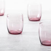 Fortessa - Gala 15 Oz Pink Short Beverage Glass, Pack of 4 - GALA.PK.4.04