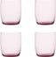 Fortessa - Gala 15 Oz Pink Short Beverage Glass, Pack of 4 - GALA.PK.4.04
