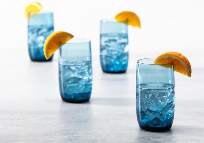 Fortessa - Gala 19 Oz Cornflower Iced Beverage Glass, Pack of 4 - GALA.BL.4.03