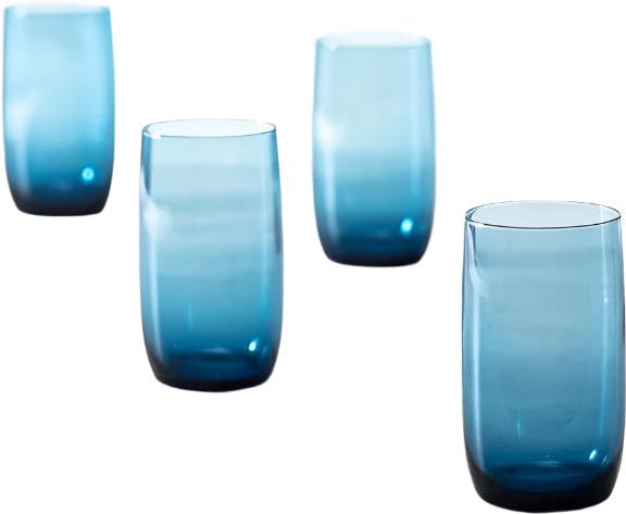 Fortessa - Gala 19 Oz Cornflower Iced Beverage Glass, Pack of 4 - GALA.BL.4.03