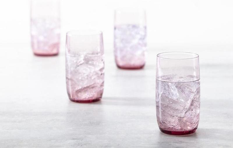 Fortessa - Gala 19 Oz Pink Iced Beverage Glass, Pack of 4 - GALA.PK.4.03
