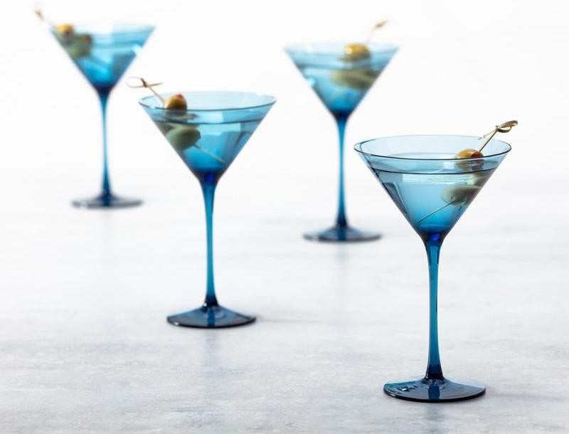 Fortessa - Gala 8.4 Oz Cornflower Martini Glass, Pack of 4 - GALA.BL.4.06