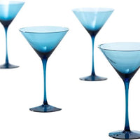 Fortessa - Gala 8.4 Oz Cornflower Martini Glass, Pack of 4 - GALA.BL.4.06