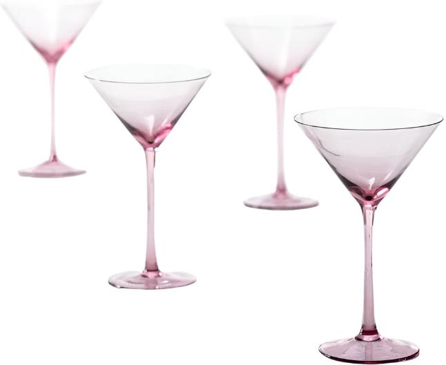 Fortessa - Gala 8.4 Oz Pink Martini Glass, Pack of 4 - GALA.PK.4.06
