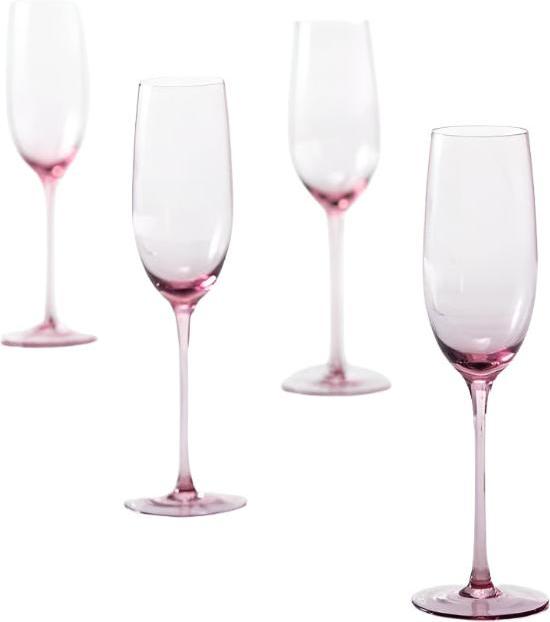 Fortessa - Gala 9.1 Oz Pink Champagne Flute, Pack of 4 - GALA.PK.4.05