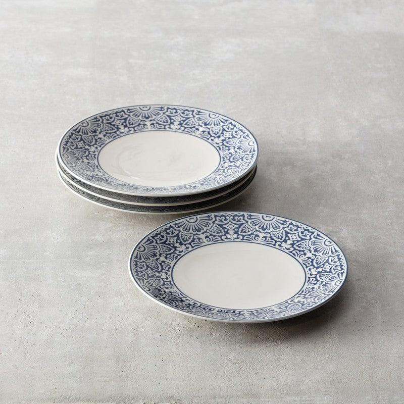 Fortessa - Havana 10.75" Blue Coupe Dinner Plate, Pack of 4 - STN.5602.15