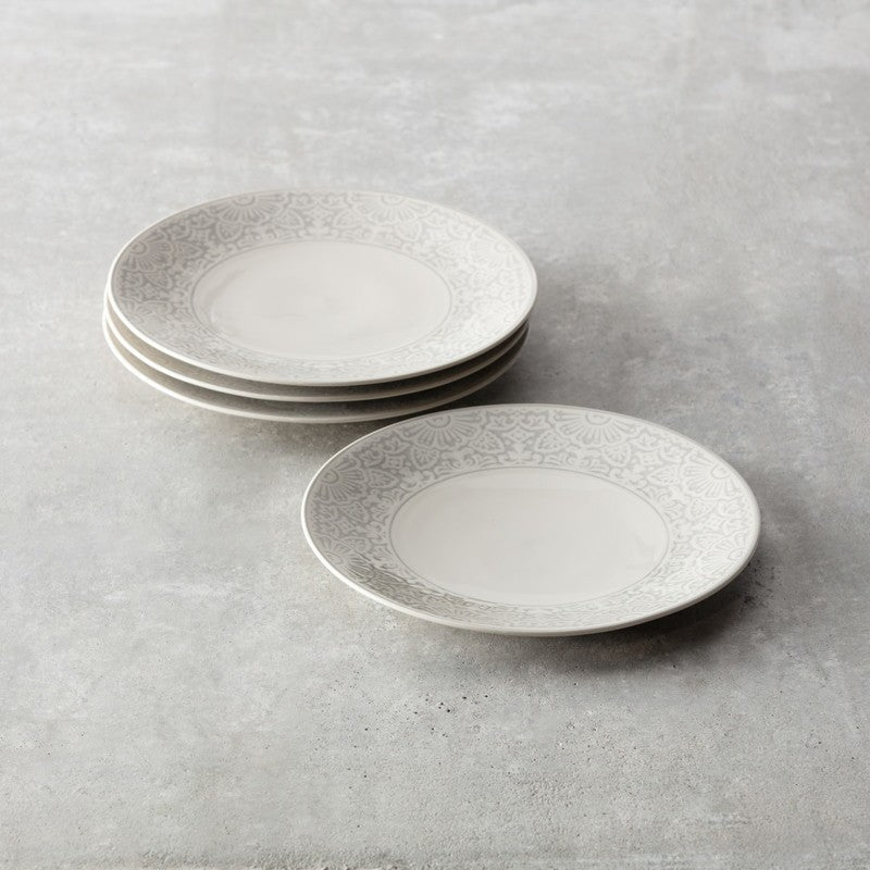 Fortessa - Havana 10.75" Gray Coupe Dinner Plate, Pack of 4 - STN.5601.15