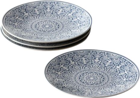 Fortessa - Havana 8.5" Blue Coupe Salad Plate, Pack of 4 - STN.5602.02