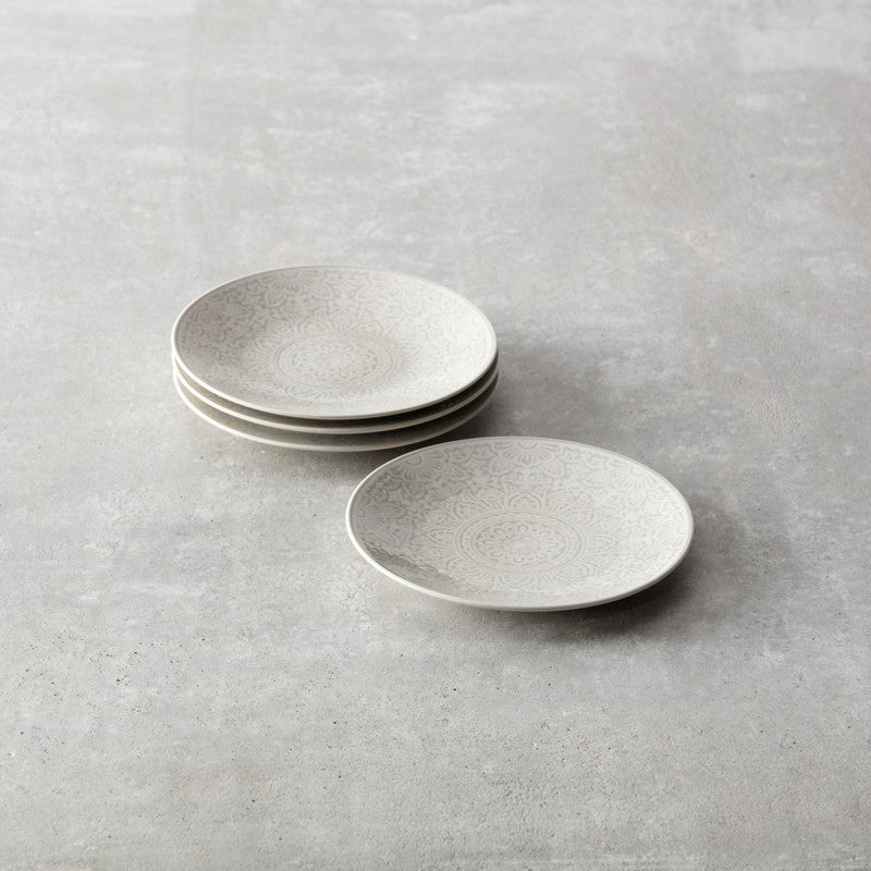 Fortessa - Havana 8.5" Gray Coupe Salad Plate, Pack of 4 - STN.5601.02