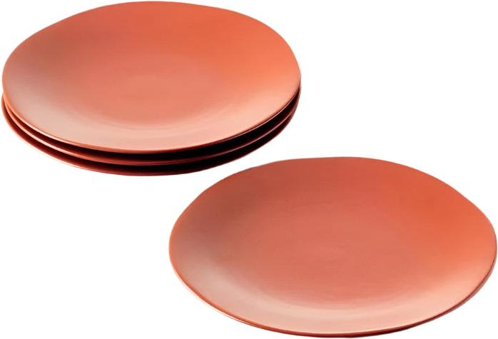 Fortessa - Heirloom 10.75" Terracotta Dinner Plate, Pack of 4 - STN.8000.9.15