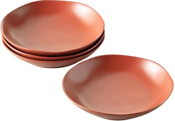 Fortessa - Heirloom 9" Terracotta Coupe Bowl, Pack of 4 - STN.8000.9.97