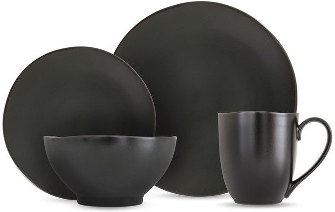 Fortessa - Heirloom Charcoal 16 Pc Dinnerware Set - 16PPS.8000.6