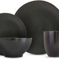 Fortessa - Heirloom Charcoal 16 Pc Dinnerware Set - 16PPS.8000.6