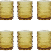 Fortessa - Jupiter 10 Oz Amber Double Old Fashioned Glass, Pack of 6 - DV.JUPITERAM.04