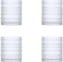 Fortessa - Jupiter 10 Oz Clear Double Old Fashioned Glass, Pack of 4 - JUPITERCL.4.04