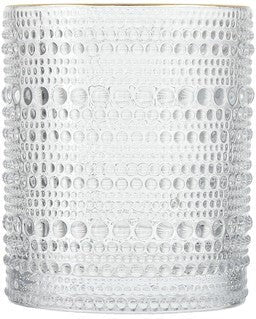 Fortessa - Jupiter 10 Oz Clear Double Old Fashioned Glass with Gold Rim, Pack of 6 - JUPITERCL.G.04